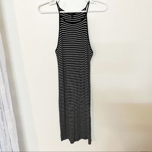 Forever 21- black/white striped dress, soft/lt weight/perfect for warmer weather